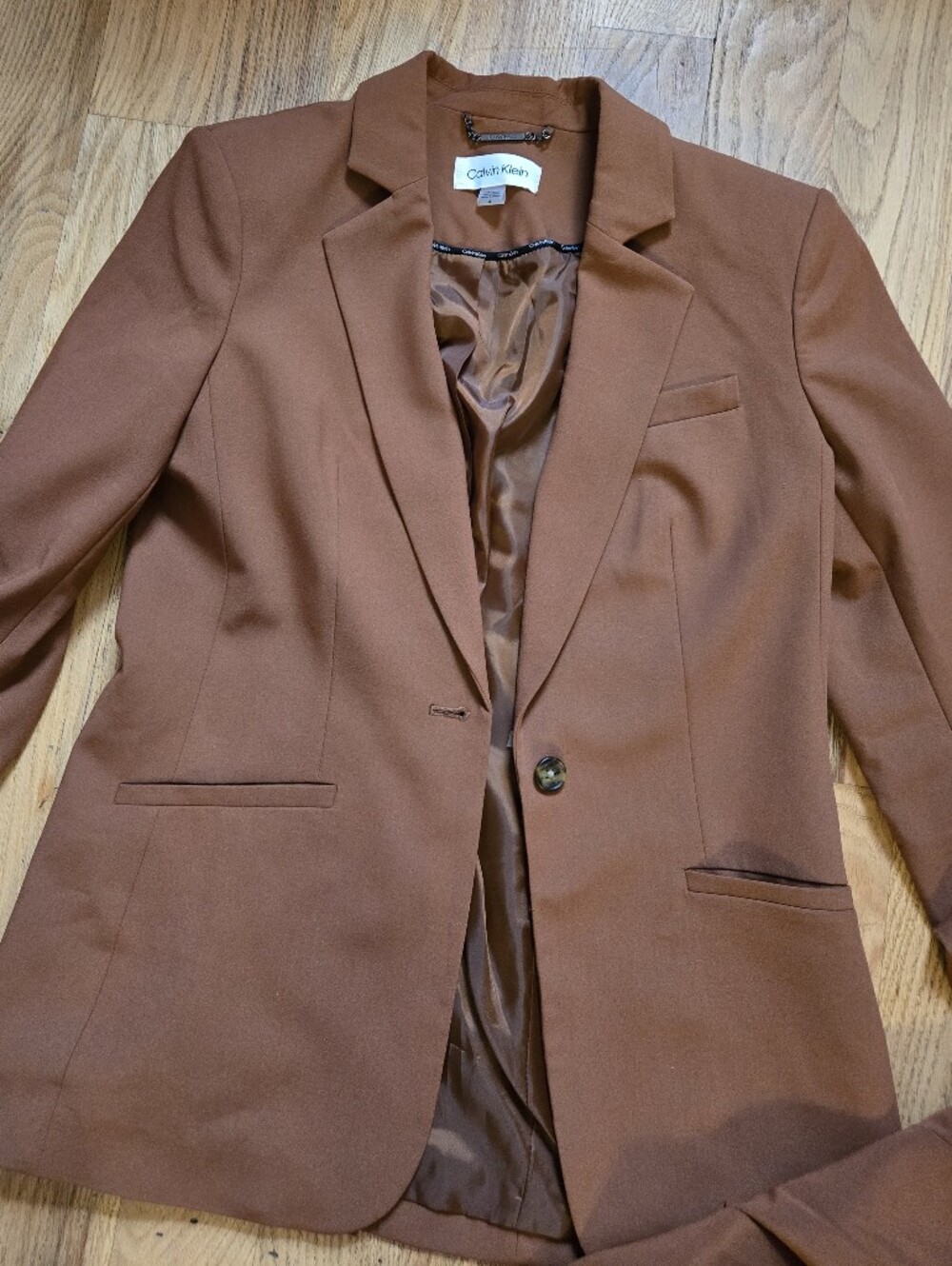 Calvin Klein Women's Cognac Pants Suit
